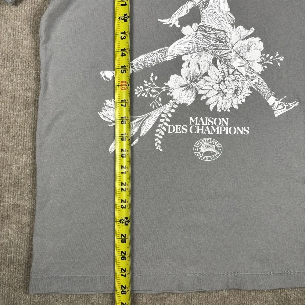 Jordan Dri-FIT Maison Des Champions Graphic T-Shirt Gray Men's Medium